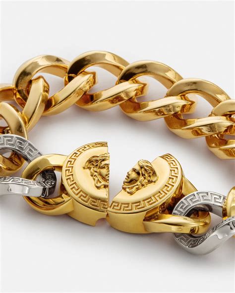 versace medusa chain bracelet.